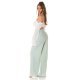 Pantaloni dama evazati, de vara, menta, largi, Sharleey Pantaloni dama evazati, de vara, menta, largi, Sharleey 6 - jojofashion.ro
