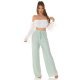 Pantaloni dama evazati, de vara, menta, largi, Sharleey Pantaloni dama evazati, de vara, menta, largi, Sharleey 7 - jojofashion.ro