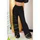 Pantaloni dama evazati, de vara, negri, largi, Sharleey Pantaloni dama evazati, de vara, negri, largi, Sharleey 2 - jojofashion.ro