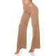 Pantaloni dama evazati cappuccino decupati Daany 2 - jojofashion.ro