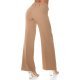 Pantaloni dama evazati cappuccino decupati Daany 3 - jojofashion.ro