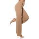 Pantaloni dama evazati cappuccino decupati Daany 4 - jojofashion.ro