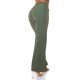 Pantaloni dama evazati kaki decupati Daany Pantaloni dama evazati kaki decupati Daany 3 - jojofashion.ro