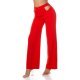Pantaloni dama evazati rosii decupati Daany Pantaloni dama evazati rosii decupati Daany 2 - jojofashion.ro