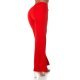 Pantaloni dama evazati rosii decupati Daany Pantaloni dama evazati rosii decupati Daany 3 - jojofashion.ro