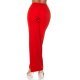 Pantaloni dama evazati rosii decupati Daany Pantaloni dama evazati rosii decupati Daany 4 - jojofashion.ro