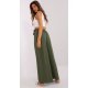 Pantaloni dama evazati, kaki, vaporosi, largi, Teagan Pantaloni dama evazati, kaki, vaporosi, largi, Teagan 3 - jojofashion.ro