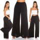 Pantaloni dama evazati largi negri Katarina Pantaloni dama evazati largi negri Katarina 6 - jojofashion.ro