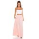 Pantaloni dama evazati largi roz pal Katarina Pantaloni dama evazati largi roz pal Katarina 4 - jojofashion.ro