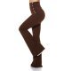 Pantaloni dama evazati maro cu nasturi aurii Arya Pantaloni dama evazati maro cu nasturi aurii Arya 5 - jojofashion.ro