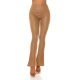 Pantaloni dama evazati maro piele eco vatuiti Damaris Pantaloni dama evazati maro piele eco vatuiti Damaris 2 - jojofashion.ro