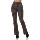 Pantaloni dama evazati, negri cu print cappuccino, Selinn Pantaloni dama evazati, negri cu print cappuccino, Selinn 2 - jojofashion.ro