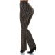 Pantaloni dama evazati, negri cu print cappuccino, Selinn Pantaloni dama evazati, negri cu print cappuccino, Selinn 3 - jojofashion.ro