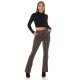 Pantaloni dama evazati, negri cu print cappuccino, Selinn Pantaloni dama evazati, negri cu print cappuccino, Selinn 6 - jojofashion.ro