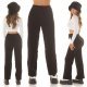 Pantaloni dama evazati, negri, din vascoza, cu talia inalta, Killya Pantaloni dama evazati, negri, din vascoza, cu talia inalta, Killya 6 - jojofashion.ro