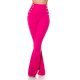 Pantaloni dama evazati roz cu nasturi aurii Arya Pantaloni dama evazati roz cu nasturi aurii Arya 2 - jojofashion.ro