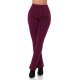Pantaloni dama evazati, roz fucsia cu print negru, Selinn Pantaloni dama evazati, roz fucsia cu print negru, Selinn 2 - jojofashion.ro