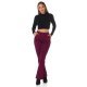 Pantaloni dama evazati, roz fucsia cu print negru, Selinn Pantaloni dama evazati, roz fucsia cu print negru, Selinn 6 - jojofashion.ro