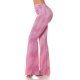 Pantaloni dama evazati, roz in degrade, glitter, Katyusha 3 - jojofashion.ro