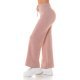 Pantaloni dama evazati, roz prafuit, din vascoza, cu talia inalta, Killya Pantaloni dama evazati, roz prafuit, din vascoza, cu talia inalta, Killya 2 - jojofashion.ro