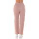 Pantaloni dama evazati, roz prafuit, din vascoza, cu talia inalta, Killya Pantaloni dama evazati, roz prafuit, din vascoza, cu talia inalta, Killya 3 - jojofashion.ro