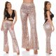 Pantaloni dama evazati WetLook animal print snake Asya 6 - jojofashion.ro