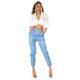 Pantaloni dama jogger bleu denim Jenny Pantaloni dama jogger bleu denim Jenny 4 - jojofashion.ro