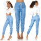 Pantaloni dama jogger bleu denim Jenny Pantaloni dama jogger bleu denim Jenny 6 - jojofashion.ro