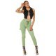 Pantaloni dama kaki cargo cu buzunare aplicate Haru Pantaloni dama kaki cargo cu buzunare aplicate Haru 4 - jojofashion.ro