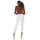 Pantaloni dama mulati, albi, cu talia inalta, Minisse Pantaloni dama mulati, albi, cu talia inalta, Minisse 5 - jojofashion.ro