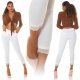 Pantaloni dama mulati, albi, cu talia inalta, Minisse Pantaloni dama mulati, albi, cu talia inalta, Minisse 7 - jojofashion.ro