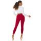 Pantaloni dama mulati, burgundy, cu talia inalta, Minisse Pantaloni dama mulati, burgundy, cu talia inalta, Minisse 5 - jojofashion.ro