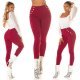 Pantaloni dama mulati, burgundy, cu talia inalta, Numaky Pantaloni dama mulati, burgundy, cu talia inalta, Numaky 7 - jojofashion.ro