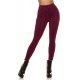 Pantaloni dama mulati negri cu print roz cu talia inalta Rubine 2 - jojofashion.ro