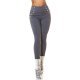Pantaloni dama mulati, gri, cu talia inalta, Numaky 2 - jojofashion.ro