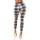 Pantaloni dama mulati, in carouri, bej, cu talia inalta, Daren Pantaloni dama mulati, in carouri, bej, cu talia inalta, Daren 3 - jojofashion.ro