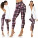 Pantaloni dama mulati, in carouri, roz, cu talia inalta, Daren Pantaloni dama mulati, in carouri, roz, cu talia inalta, Daren 6 - jojofashion.ro