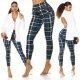 Pantaloni dama mulati, in carouri, verzi, cu talia inalta, Daren Pantaloni dama mulati, in carouri, verzi, cu talia inalta, Daren 6 - jojofashion.ro