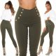 Pantaloni dama mulati, kaki, cu talia inalta, Numaky Pantaloni dama mulati, kaki, cu talia inalta, Numaky 7 - jojofashion.ro