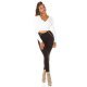 Pantaloni dama mulati, negri, cu talia inalta, Numaky Pantaloni dama mulati, negri, cu talia inalta, Numaky 4 - jojofashion.ro