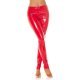 Pantaloni dama mulati, rosii, din latex, cu snur la spate, Delicious 5 - jojofashion.ro