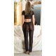 Pantaloni dama negri, transparenti, cu talia inalta, Najjari Pantaloni dama negri, transparenti, cu talia inalta, Najjari 4 - jojofashion.ro