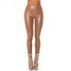 Pantaloni dama push up maro piele eco cu talia inalta Ciess 3 - jojofashion.ro