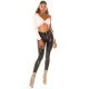 Pantaloni dama push up negri piele eco cu talia inalta Ciess 4 - jojofashion.ro