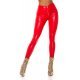 Pantaloni dama push up rosii piele eco cu talia inalta Ciess 2 - jojofashion.ro