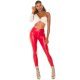 Pantaloni dama push up rosii piele eco cu talia inalta Ciess 4 - jojofashion.ro