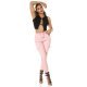 Pantaloni dama cargo roz cu buzunare aplicate Haru Pantaloni dama cargo roz cu buzunare aplicate Haru 6 - jojofashion.ro