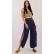 Pantaloni dama salvari, bleumarin, din vascoza, vaporosi, Jocasta1 3 - jojofashion.ro