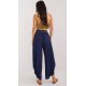 Pantaloni dama salvari, bleumarin, din vascoza, vaporosi, Jocasta1 5 - jojofashion.ro