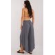 Pantaloni dama salvari, gri, din vascoza, vaporosi, Jocasta 5 - jojofashion.ro
